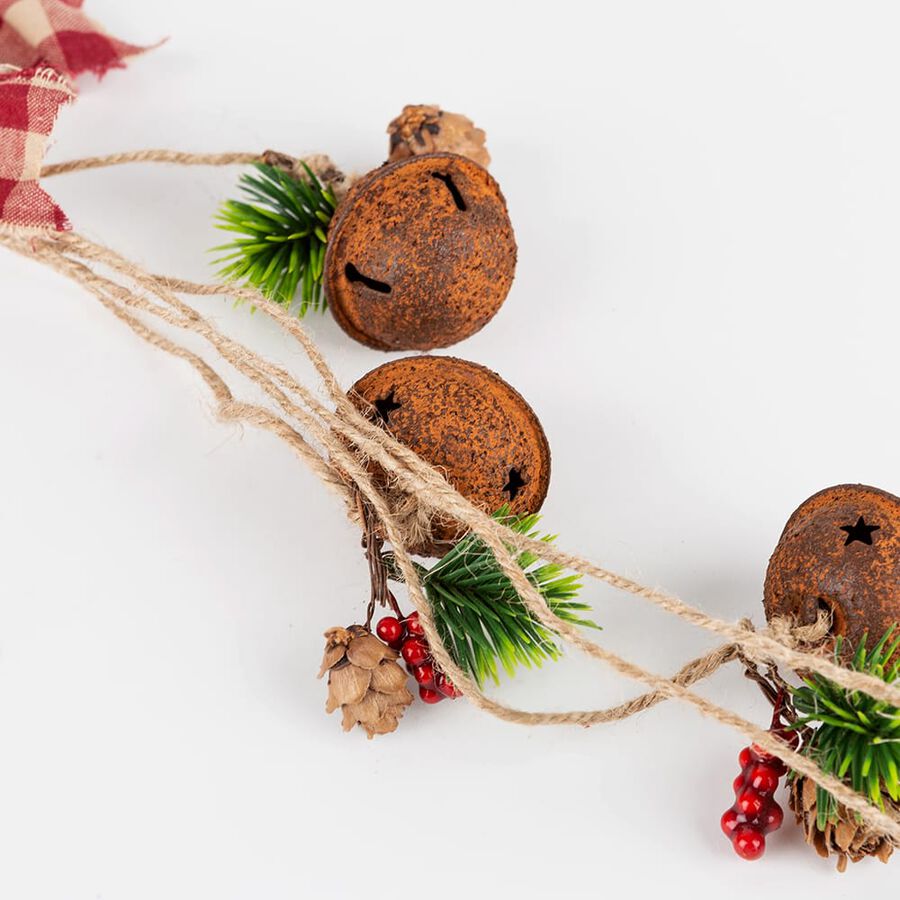 Cascabel envejecido para colgar 50cm