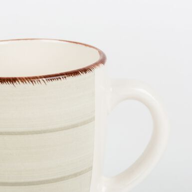 Taza beige de gres Vita 35cl