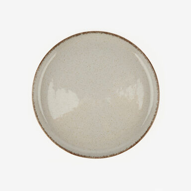 Plato de postre de porcelana gris Olite &Oslash;19cm