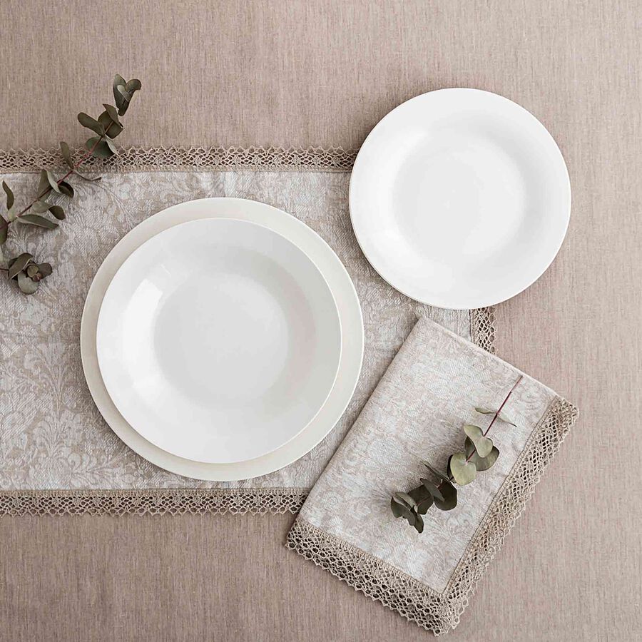 Vajilla de 18 piezas porcelana brillo Vetra