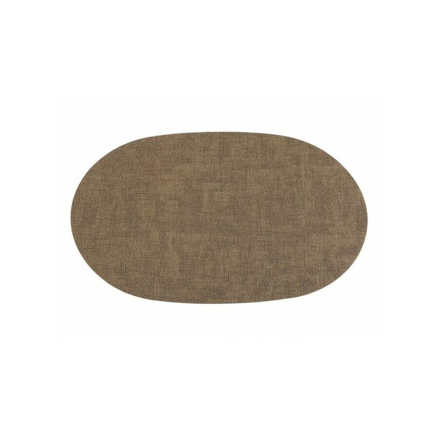 Mantel individual ovalado beige 43x30cm