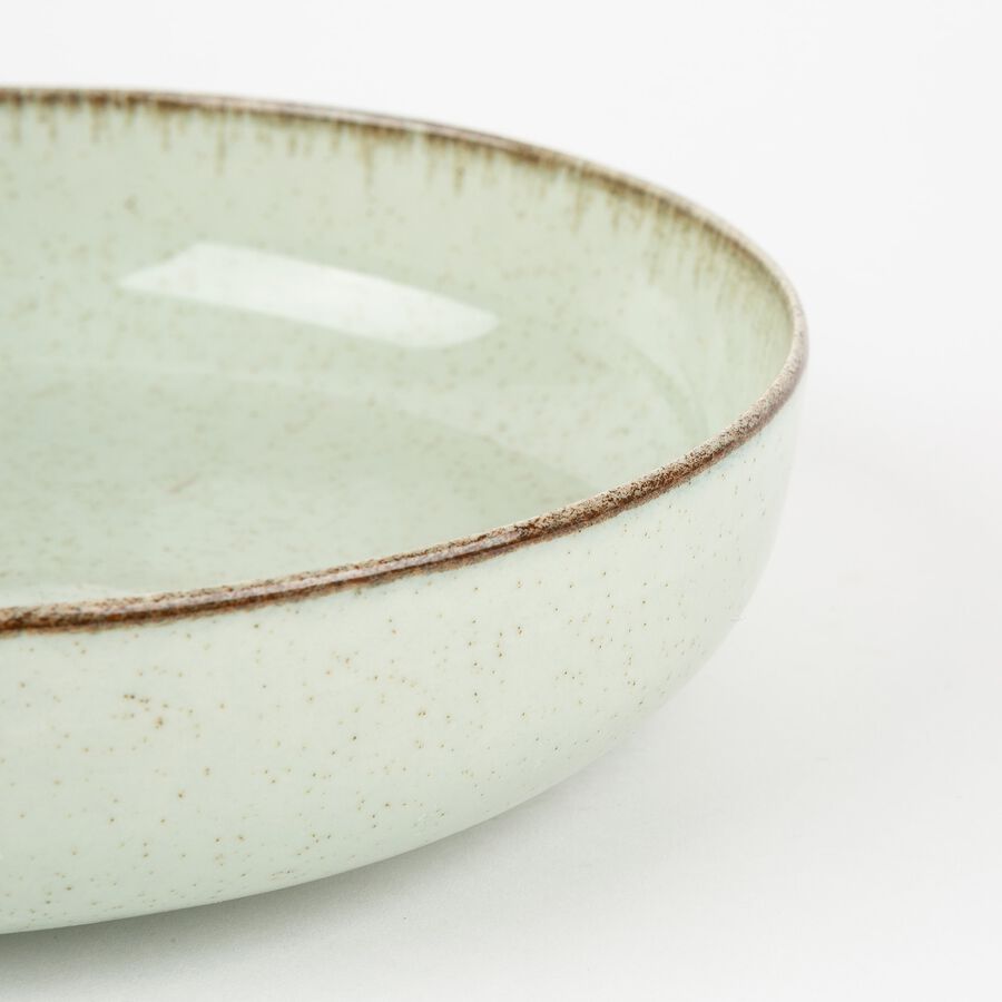 Vajilla de 12 piezas de porcelana verde Olite