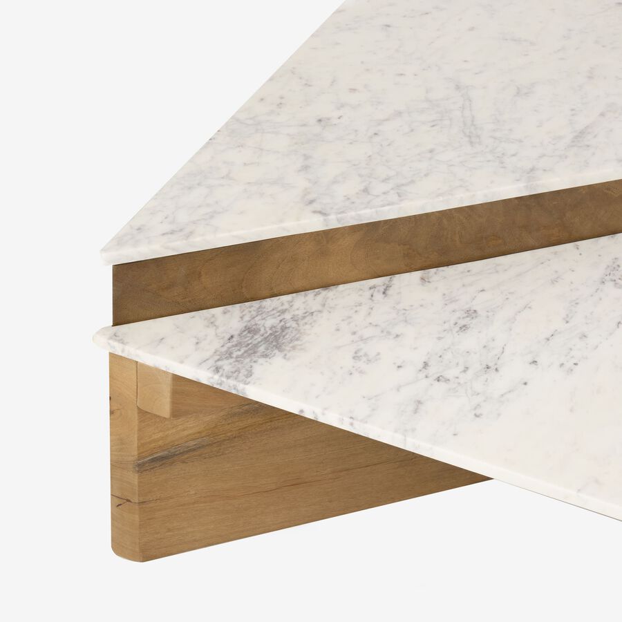 Conjunto de 2 mesas de centro mármol Mica Clau&Chloe