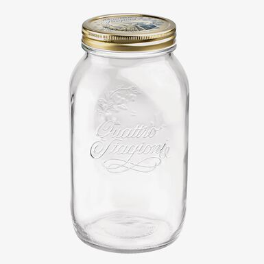 Bote con tapa de vidrio Quattro Stagioni 1,5L