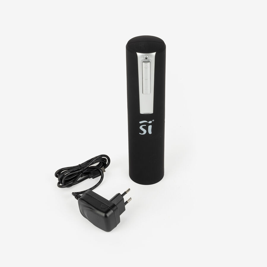 Sacacorchos el&eacute;ctrico 21cm con accesorios - Bergner
