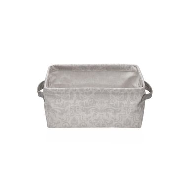 Cesta de poliéster blanco Kail 25x15x12cm