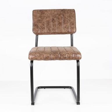 Silla de comedor marrón Natalia 46x59x86cm