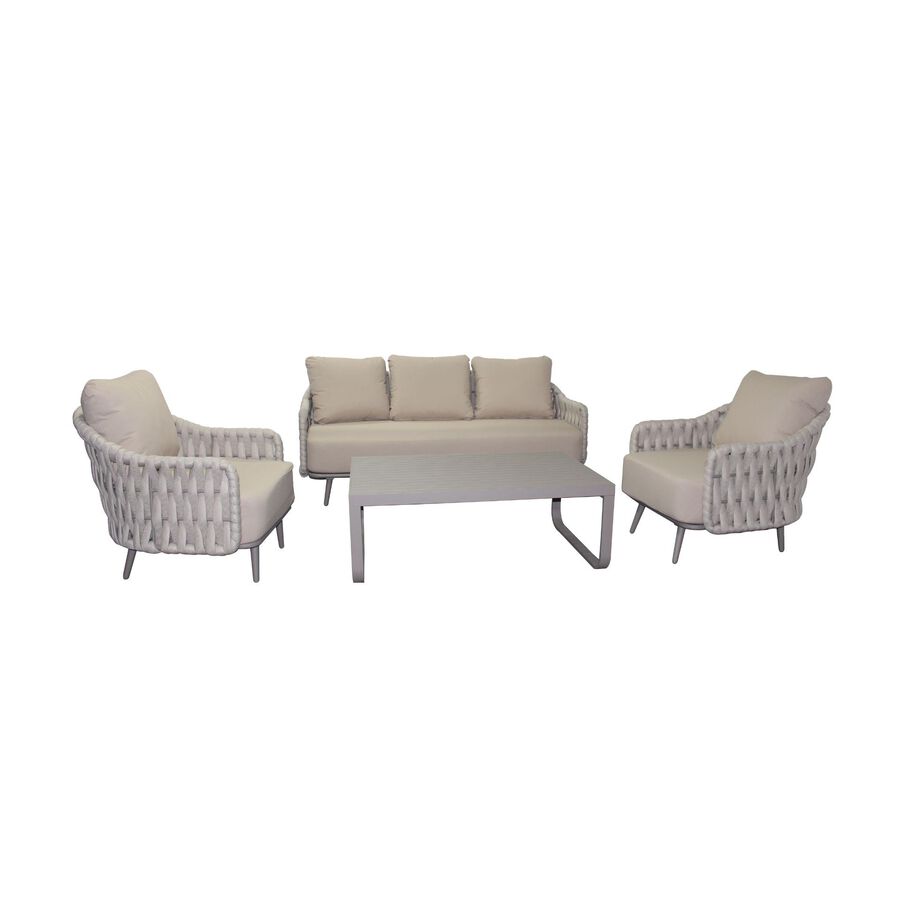 Set de jard&iacute;n de 4 piezas de aluminio Icaria