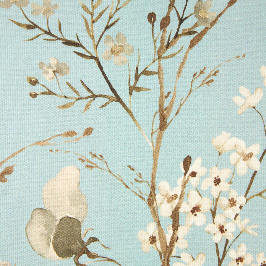 Funda de cojín de algodón azul Hana 45x45cm