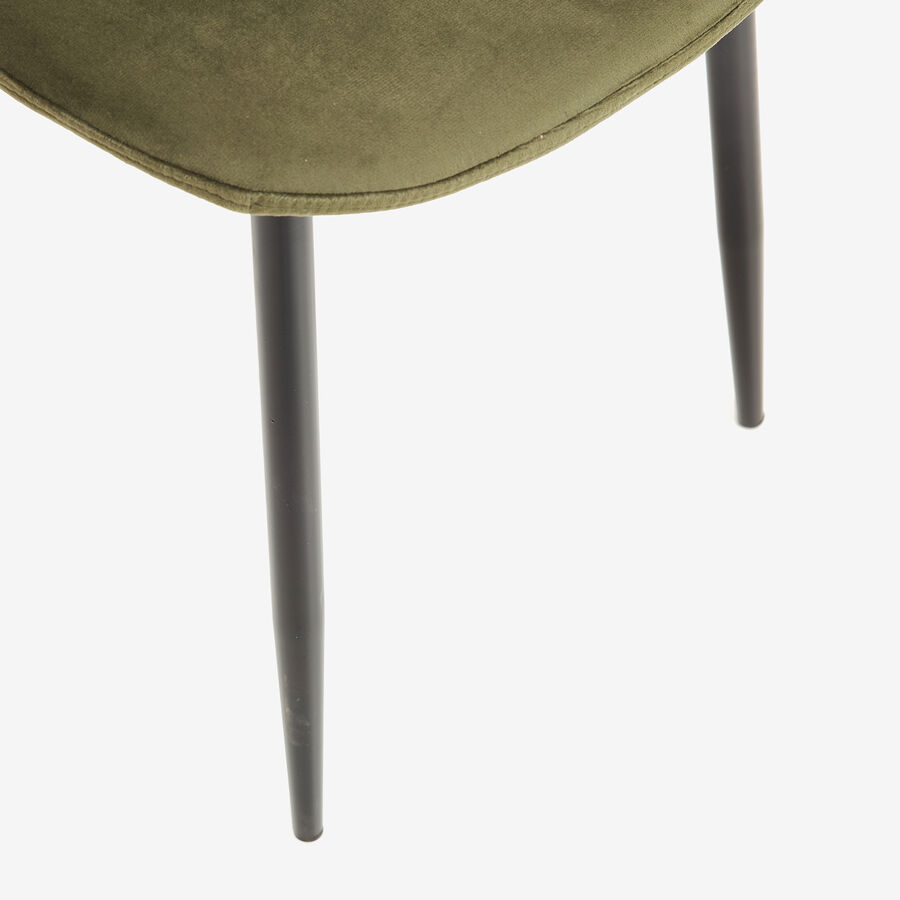 Silla de comedor velvet verde ingl&eacute;s Concept 45x45x55cm