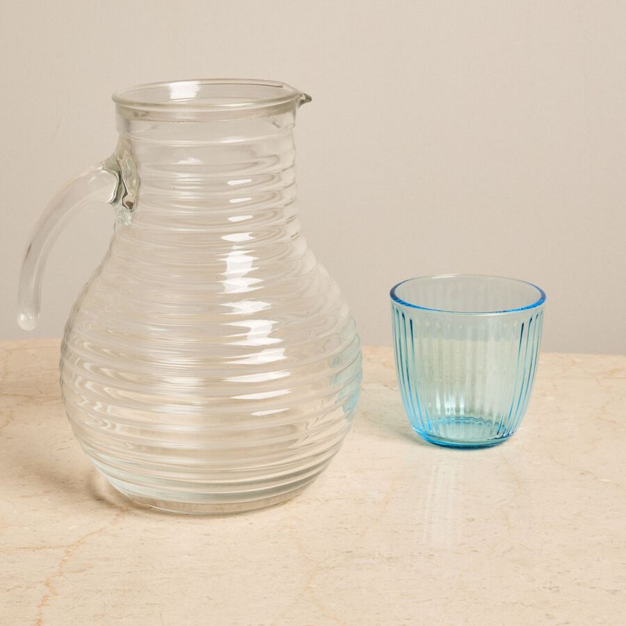 Vaso de cristal azul Line 29cl