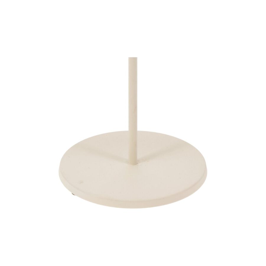 Candelabro de aluminio blanco 10x19cm