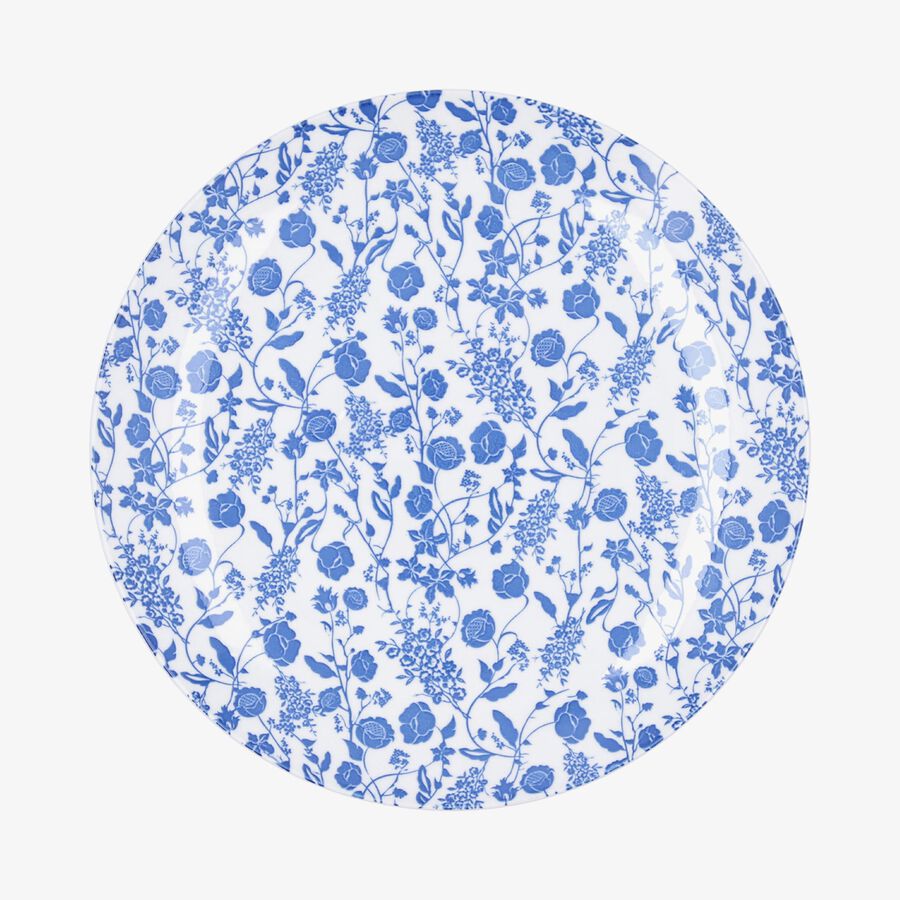 Plato llano azul de porcelana Florina 27cm 