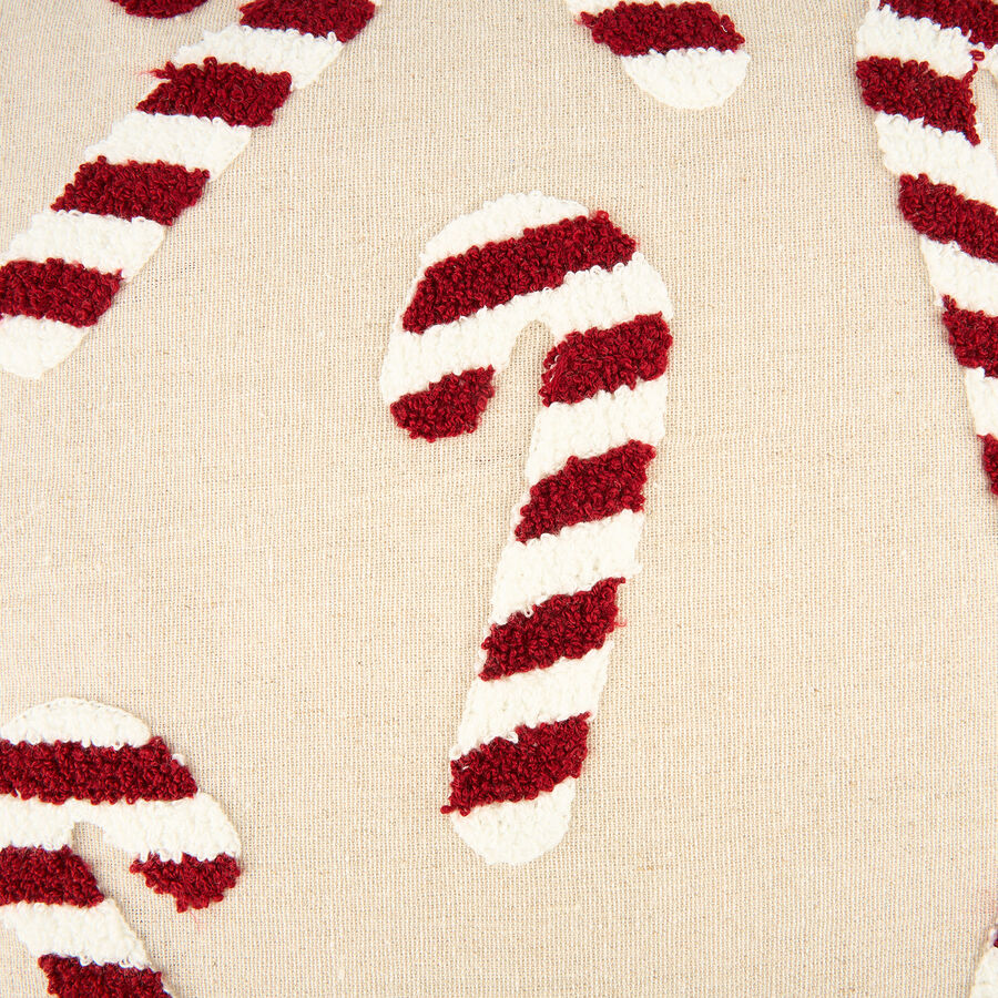 Funda de coj&iacute;n Bastones de caramelo Navidad 45x45cm