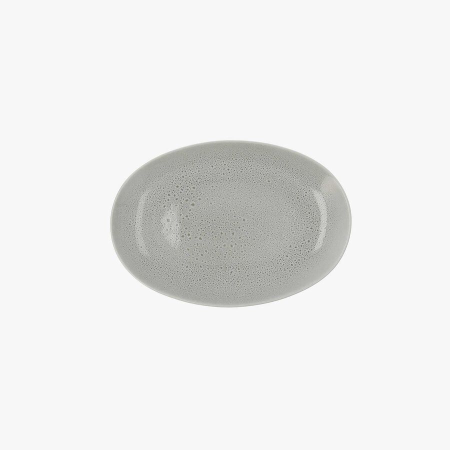 Bandeja oval de ceramica mint Nube 26cm