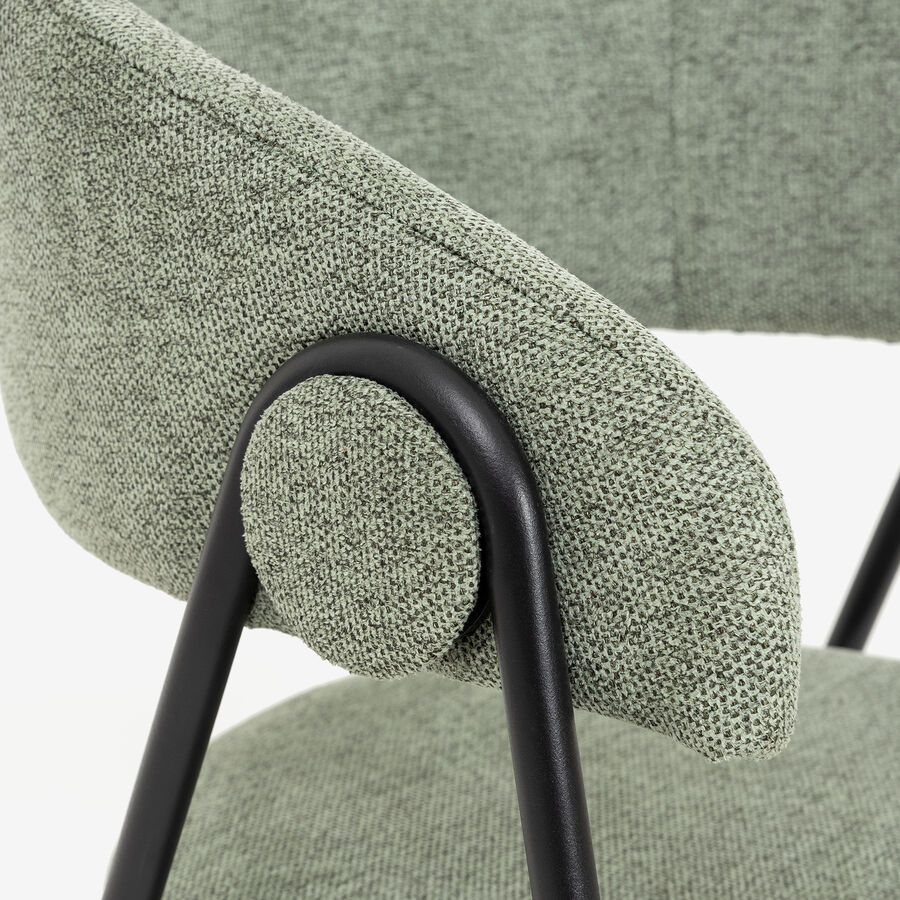 Silla de comedor verde Linda 55x57x82cm Clau&Chloe