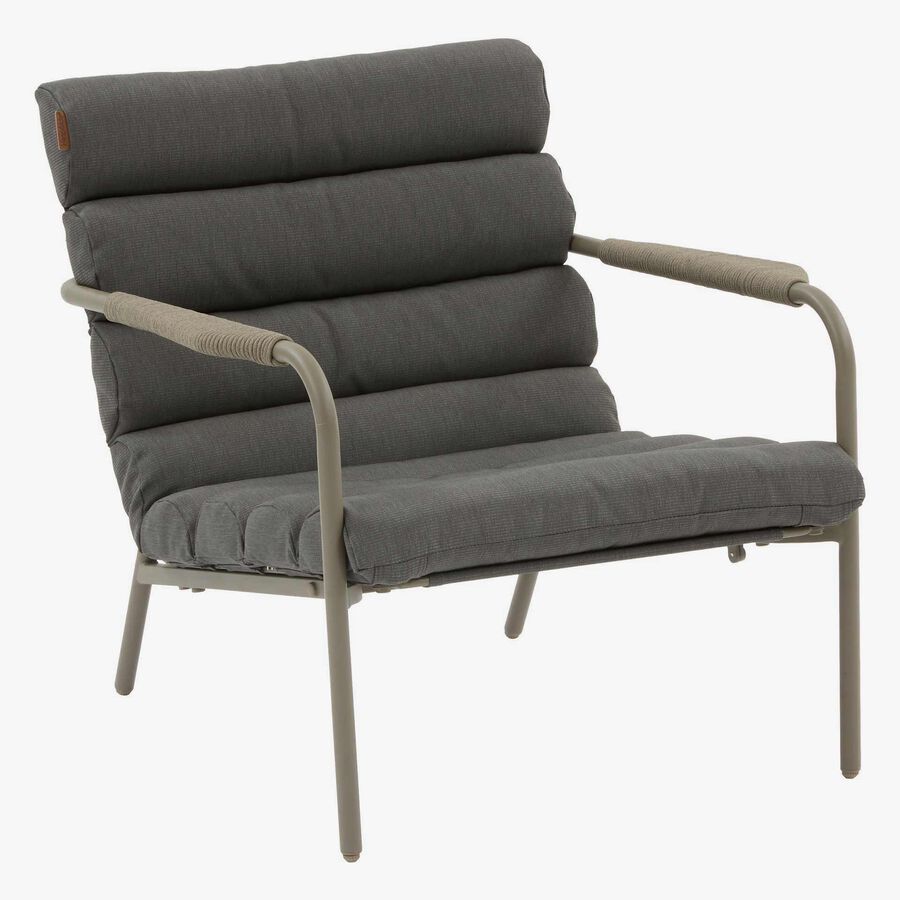 Conjunto de jard&iacute;n para 4 personas de acero cafe Solani