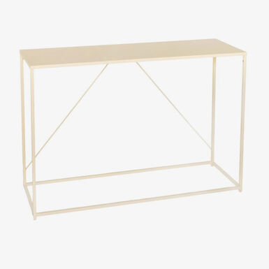 Consola beige de metal Ceyra 120cm