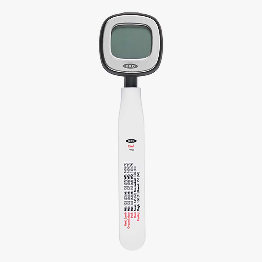 Term&oacute;metro digital de cocina de acero inoxidable blanco Good Grips - Oxo