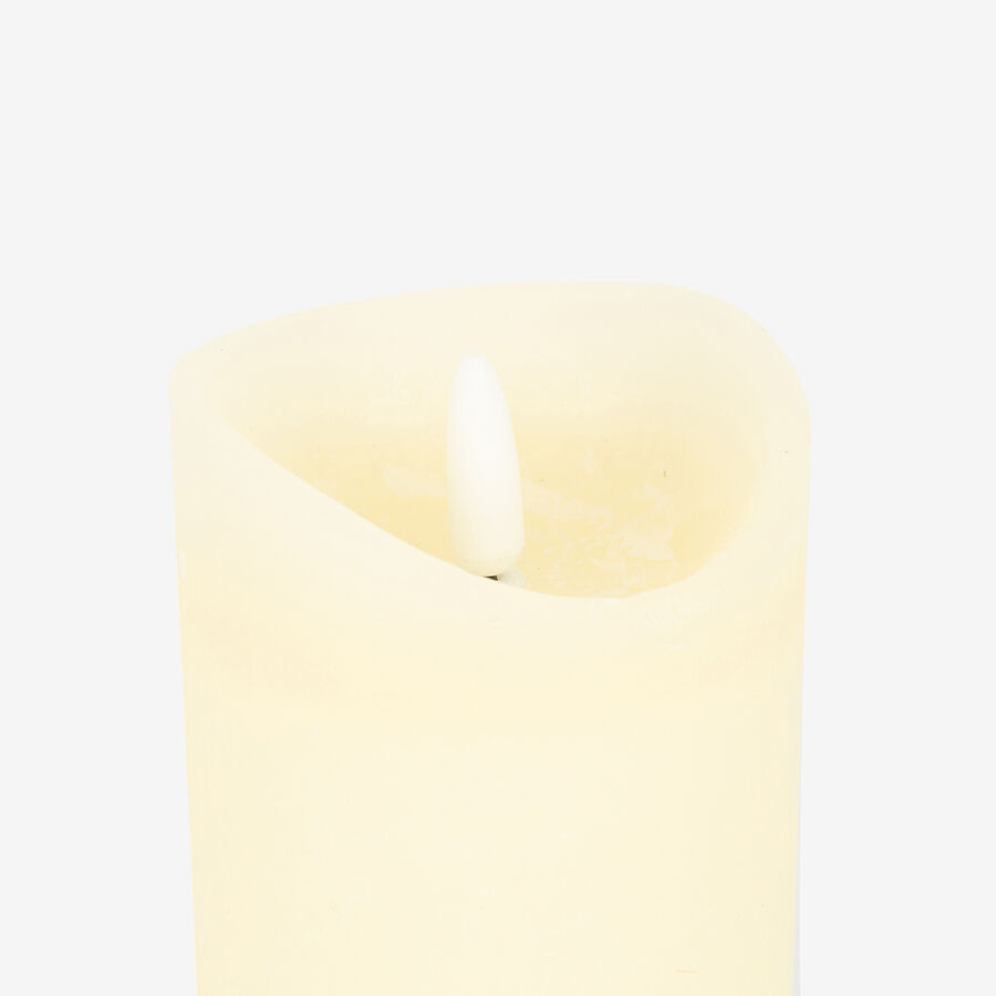 Vela LED crema 7x15cm