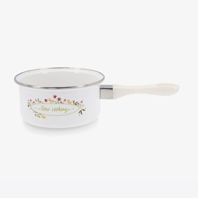 Cazo blanco de acero esmaltado Slow &Oslash;16cm