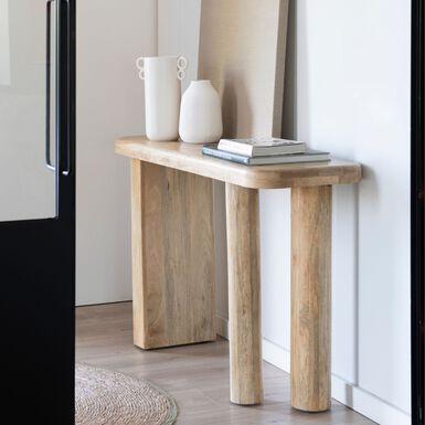 Consola de madera de mango Barlet 120x40x76cm Clau&Chloe