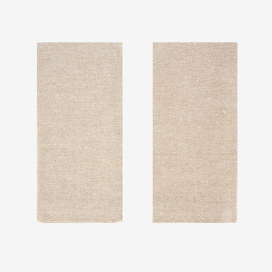 Set de 2 servilletas de algodón beige 43x43cm