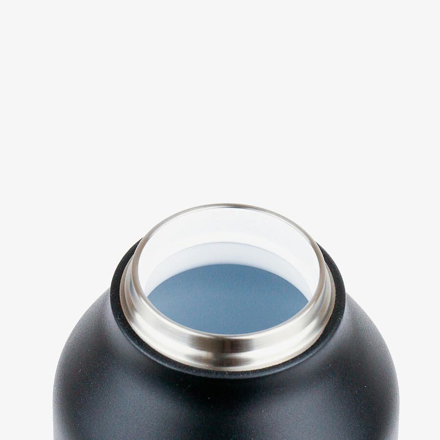 Botella t&eacute;rmica negra de acero inoxidable 1L - Runbott
