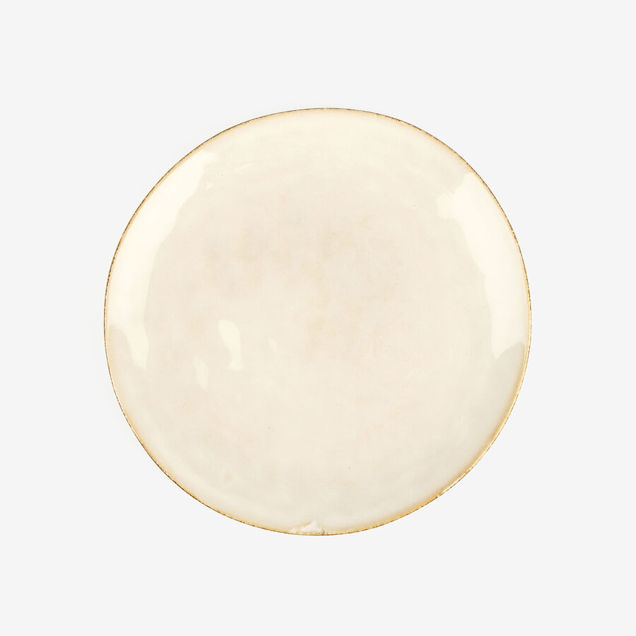 Plato de postre de gres crema Bilada Ø21cm