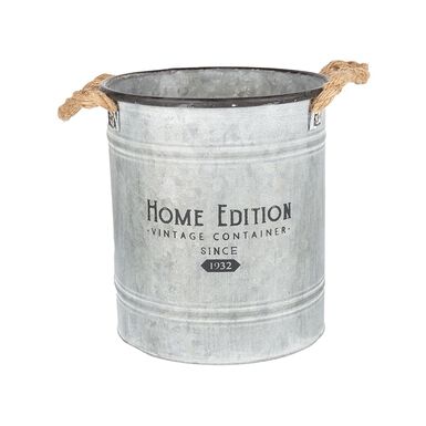 Cubo de metal Zinc Vintage en varias medidas
