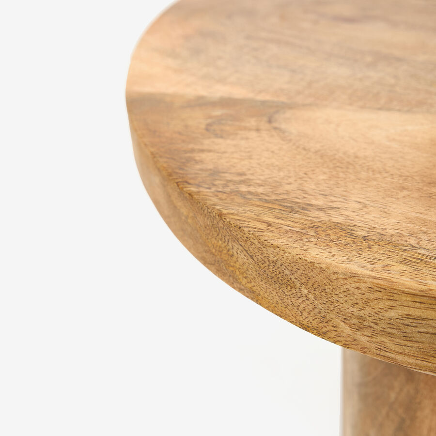 Mesa auxiliar de madera de mango Settle 70x55x35 Clau&Chloe