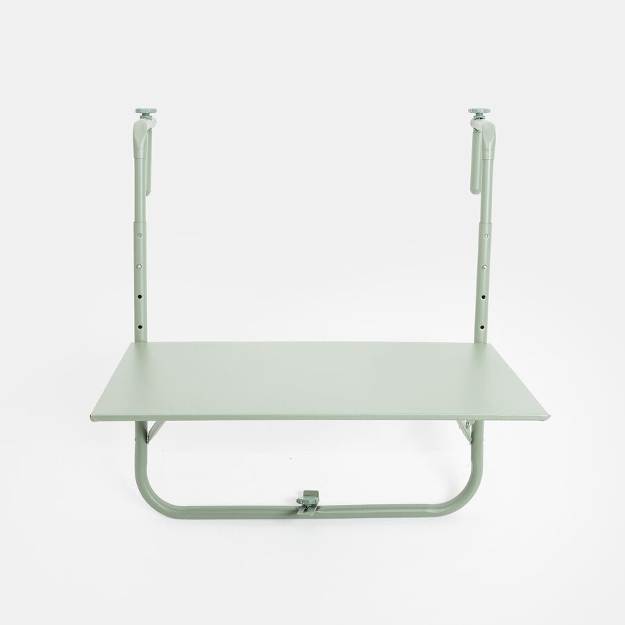 Mesa de balcón verde de metal 60x43cm
