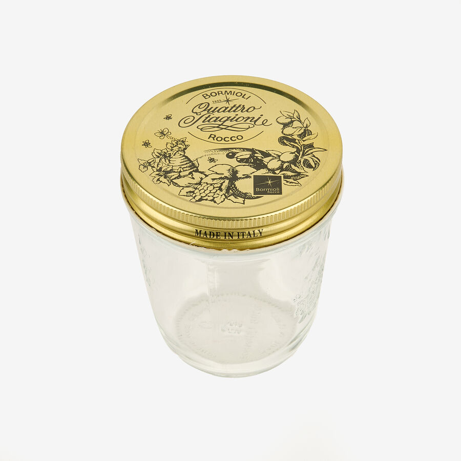 Vasito de vidrio con tapa Quattro Stagioni 32cl