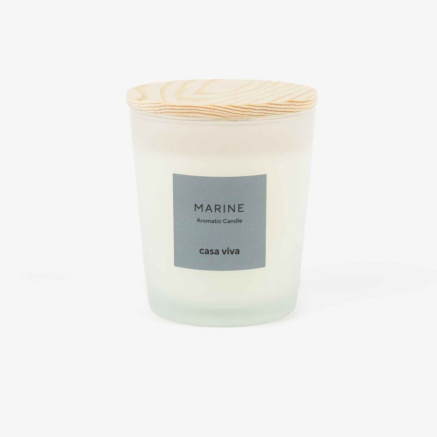 Vela aromática Marine en vaso de cristal 180gr Casa Viva
