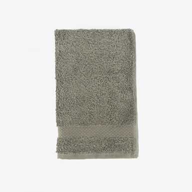 Toalla de tocador de algodón gris oscuro Vic 30x50cm - 500 gr/m²