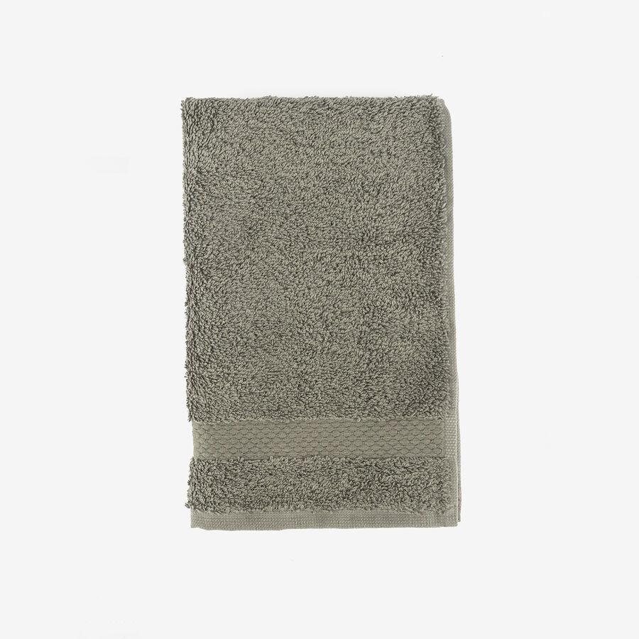 Toalla de tocador de algodón gris oscuro Vic 30x50cm - 500 gr/m²