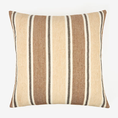 Funda de cojín de chenilla rayas Bahar 45x45cm