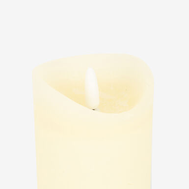 Vela LED crema 7x12,5cm