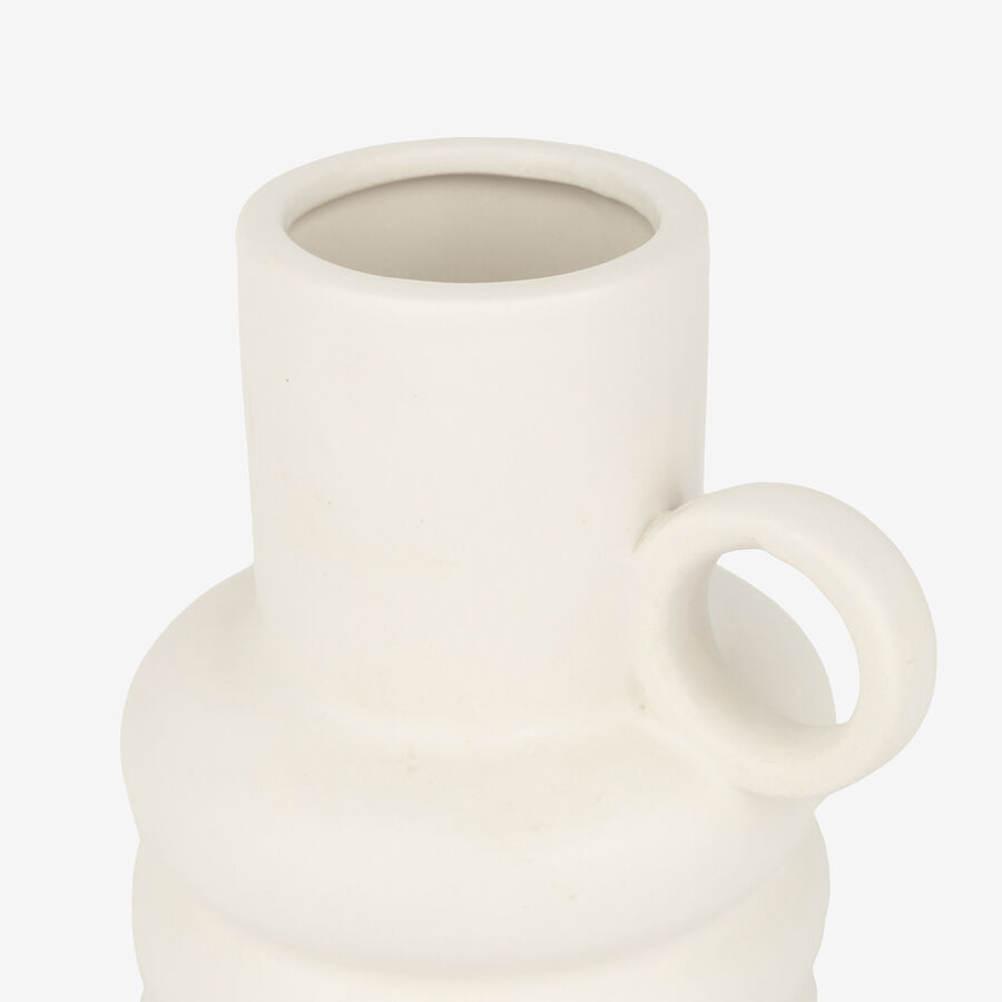 Jarr&oacute;n de dolomita blanco Curve 11,5x9x18cm