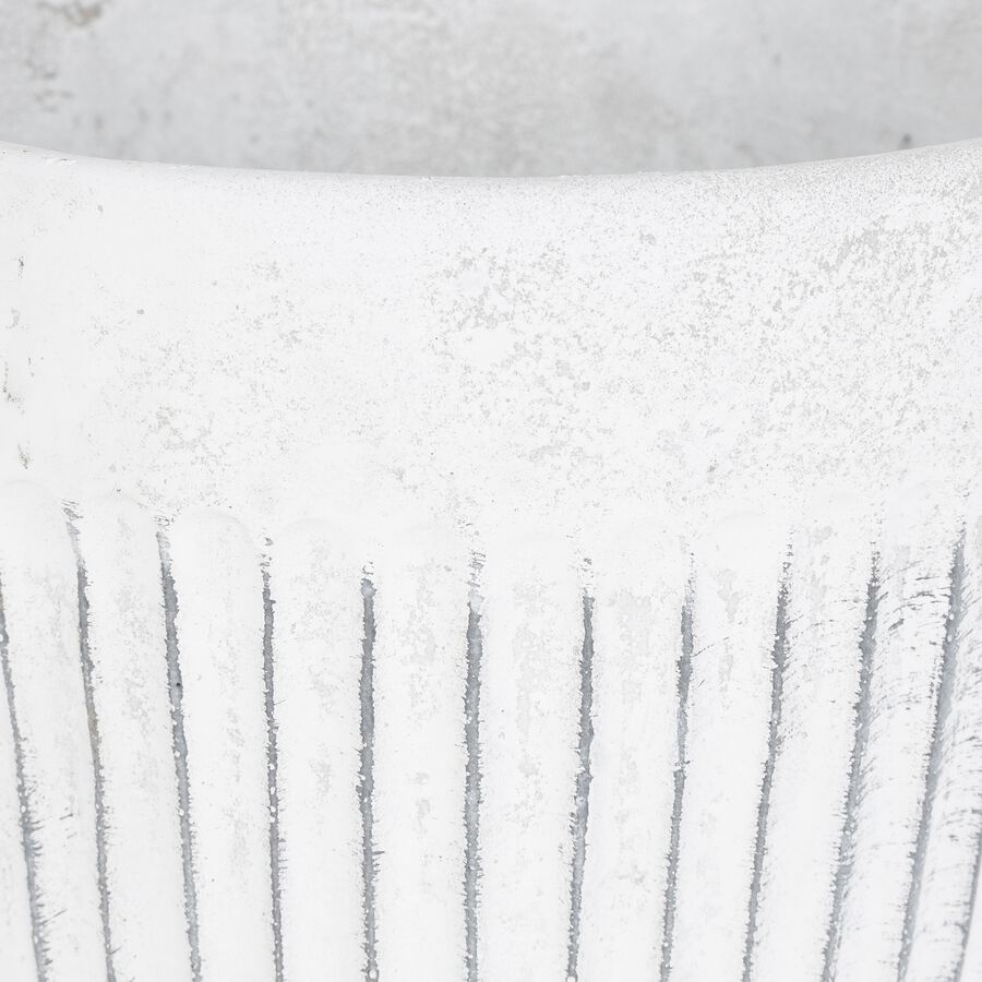 Macetero de cer&aacute;mica blanca Siros &Oslash;12x12cm