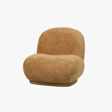 Butaca de algodón mostaza Aicha 85x82x77cm Clau&Chloe