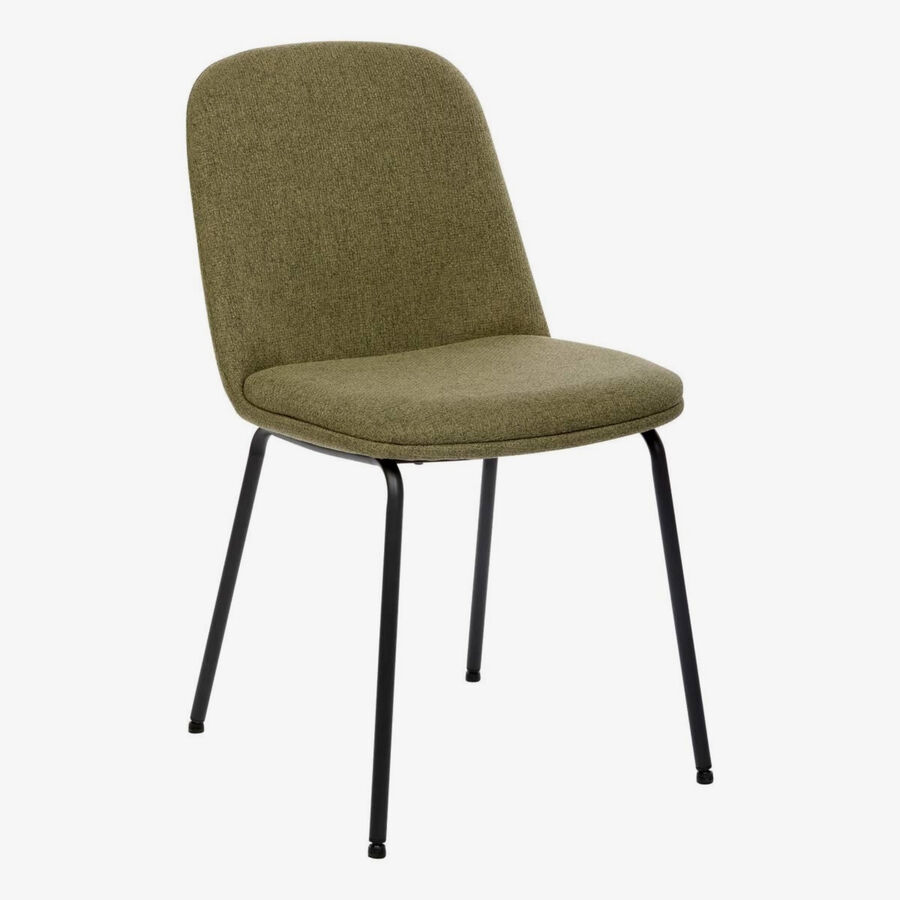 Silla de comedor cedro de tela Eron 