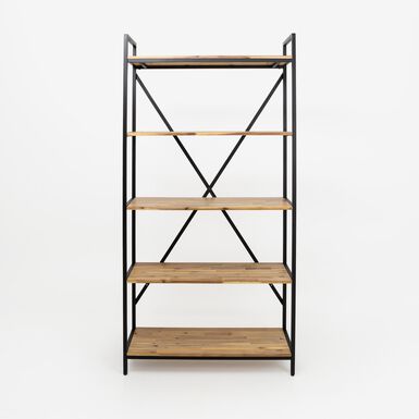 Estantería de madera de acacia Edena 90x35x180cm