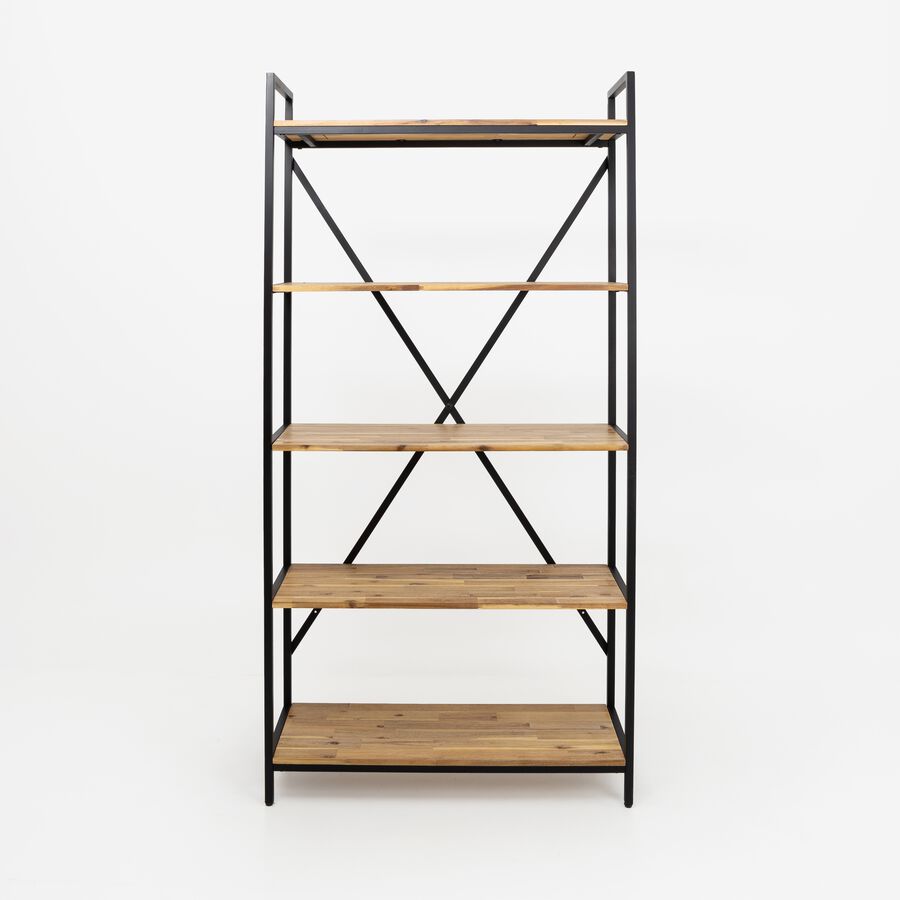 Estantería de madera de acacia Edena 90x35x180cm