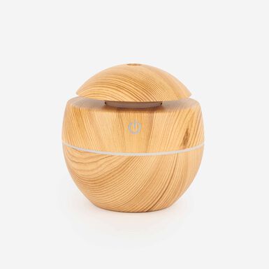 Humidificador madera carga USB y color LED