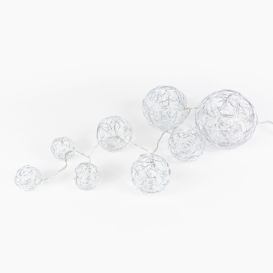 Guirnalda de luces interior 8 LEDs luz c&aacute;lida 90cm