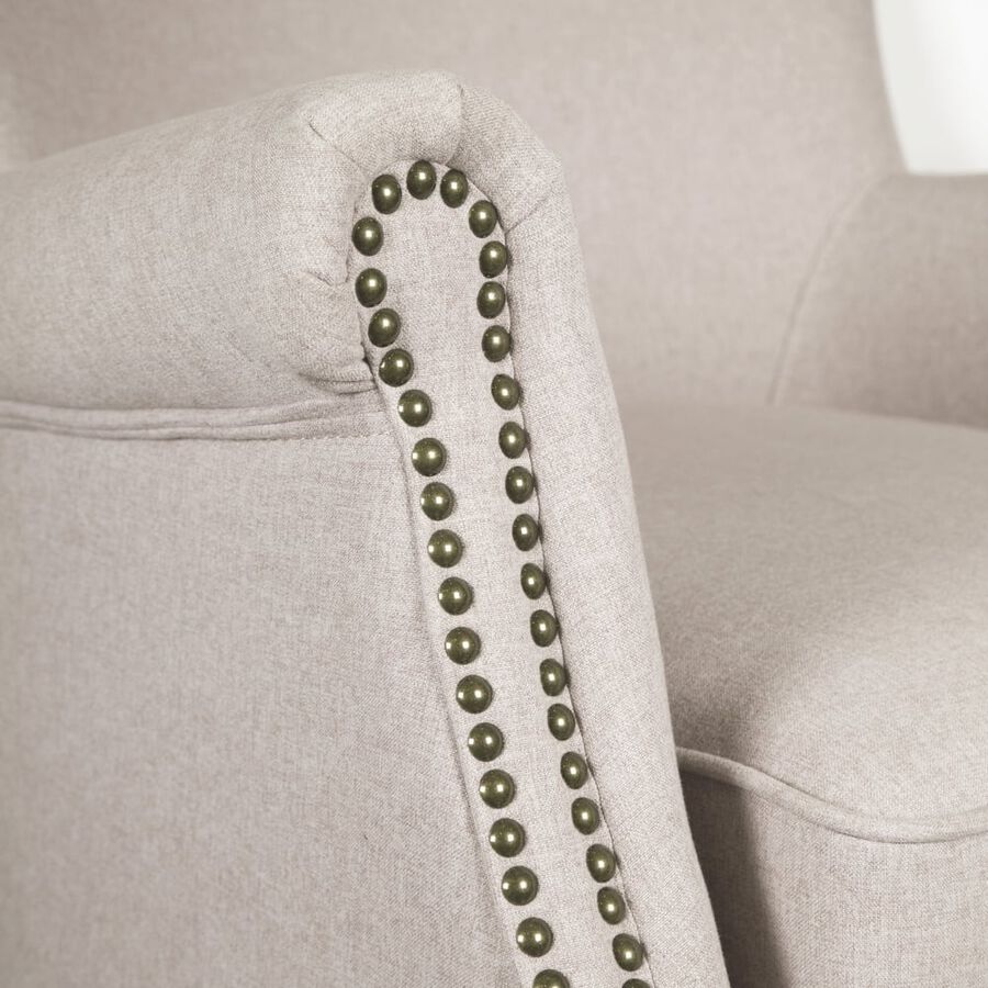 Butaca de poliéster beige Aurora 76x78x79cm Clau&Chloe