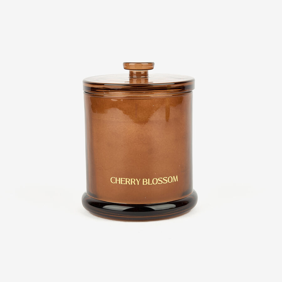 Vela aromática en vaso de cristal Cherry blossom Durcal Ø10x13cm