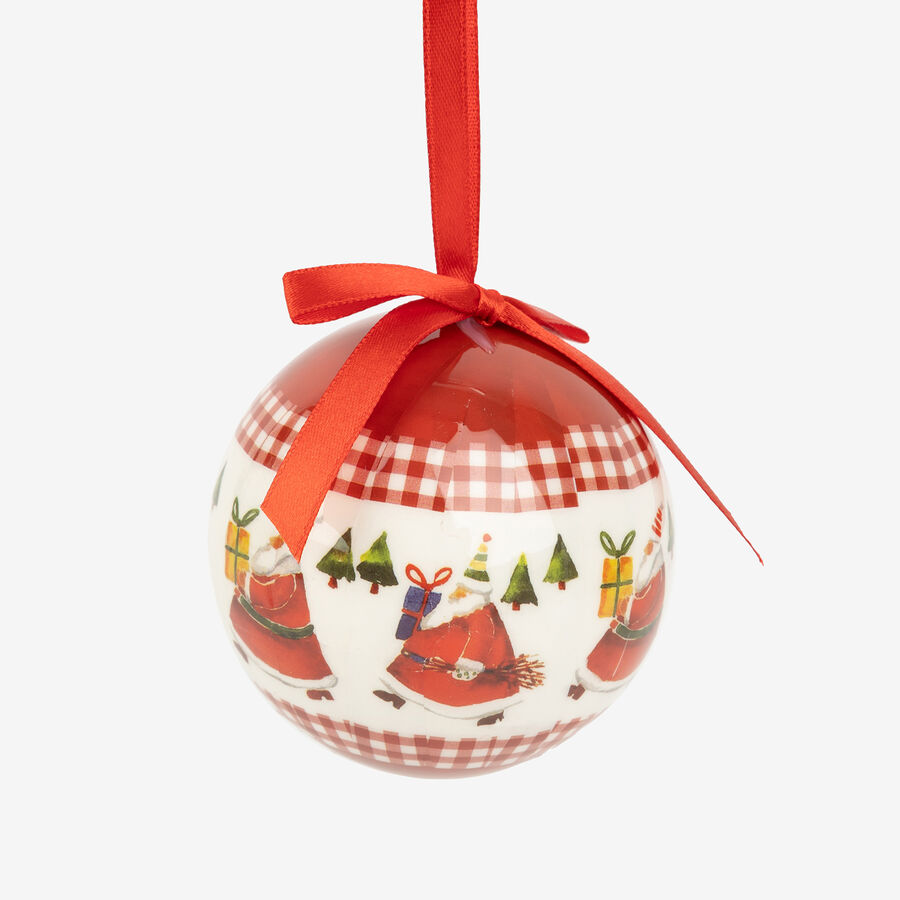 Set de 6 bolas decorativas rojas &Oslash;7,5cm