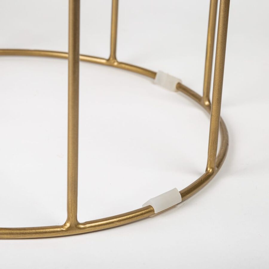 Mesa auxiliar de m&aacute;rmol Delhi &Oslash;60x55cm Clau&Chloe